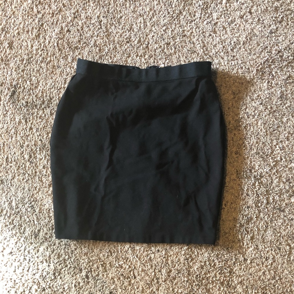 MAISON JULES Black Short Cut Miniskirt